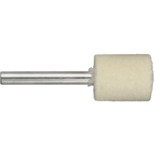 10 Stk | Polierstift P3ZY Zylinderform 10x15 mm Schaft 6 mm Filz für Polierpaste