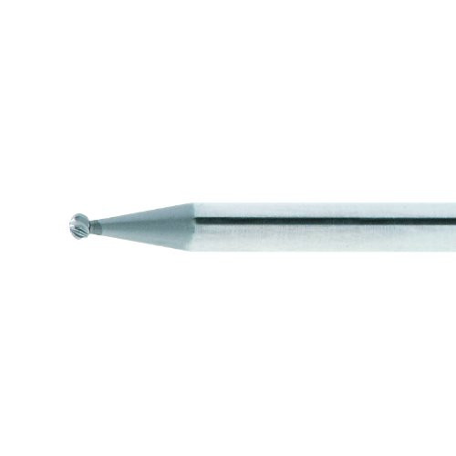 1 Stk | HSS-Mini-Fräser MF Kugelform für Edelstahl/Stahl 1.6x1.5 mm Schaft 3 mm | Verz. 5