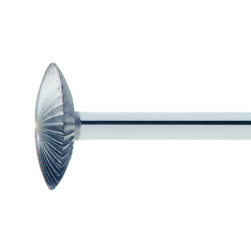 1 Stk | HSS-Mini-Fräser MF Linsenform für Edelstahl/Stahl 14x3.5 mm Schaft 3 mm | Verz. 5