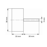 Vorschau: 10 Stk | Fächerschleifer SFL universal 30x10 mm Schaft 3 mm Korund Korn 120 Vorschau: 10 Stk | Fächerschleifer SFL universal 30x10 mm Schaft 3 mm Korund Korn 120