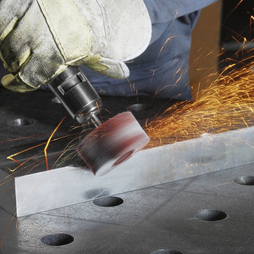 10 Stk | Fächerschleifer SFV für Edelstahl 80x40 mm Schaft 6 mm Siliciumcarbid Korn 100