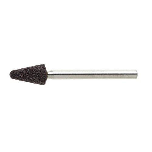 20 Stk | Schleifstift D36 Rundkegelform für Werkzeugstähle 6x11 mm Schaft 3 mm | Korn 80
