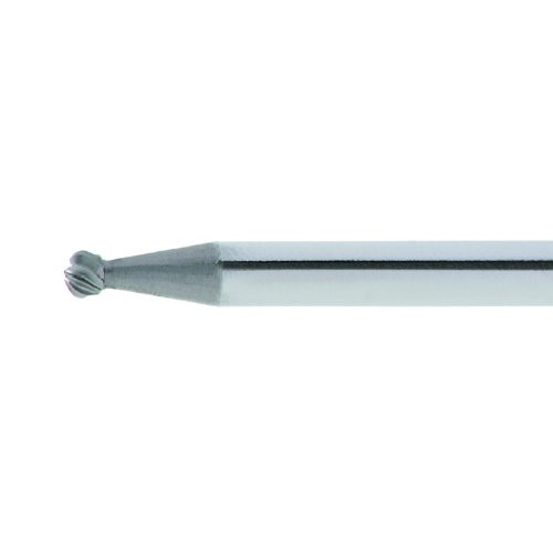 1 Stk | HSS-Mini-Fräser MF Kugelform für Edelstahl/Stahl 2.3x2.1 mm Schaft 3 mm | Verz. 5