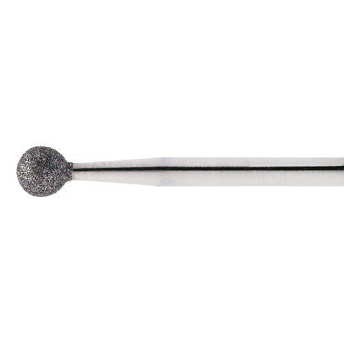 1 Stk | Diamantschleifstift DSK Kugelform 2x2 mm Schaft 3 mm