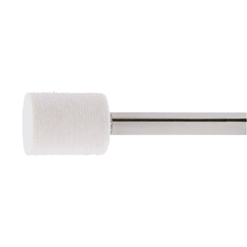 10 Stk | Polierstift P3ZY Zylinderform 20x25 mm Schaft 6 mm Filz für Polierpaste | superhart