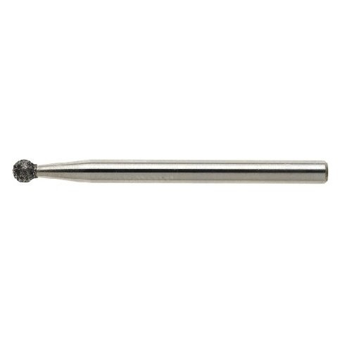 1 Stk | CBN-Schleifstift CSK Kugelform 3x3 mm Schaft 3 mm