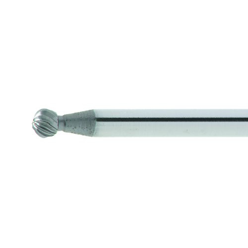1 Stk | HSS-Mini-Fräser MF Kugelform für Edelstahl/Stahl 3.2x3 mm Schaft 3 mm | Verz. 5