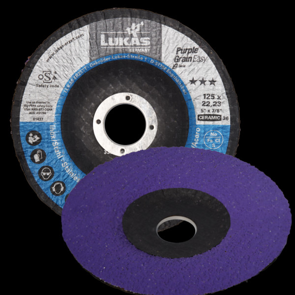 10 Stk | Kompaktschleifteller PG EASY Ø 150mm Purple Grain CER 36