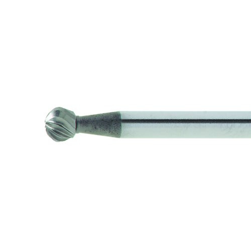 1 Stk | HSS-Mini-Fräser MF Kugelform für Edelstahl/Stahl 4x3.8 mm Schaft 3 mm | Verz. 5